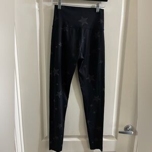 Aerie Black Star Pattern Leggings
